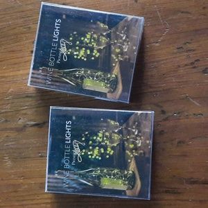 White Wine Bottle LED Lights Light String AA Battery Operated Automatic Timer